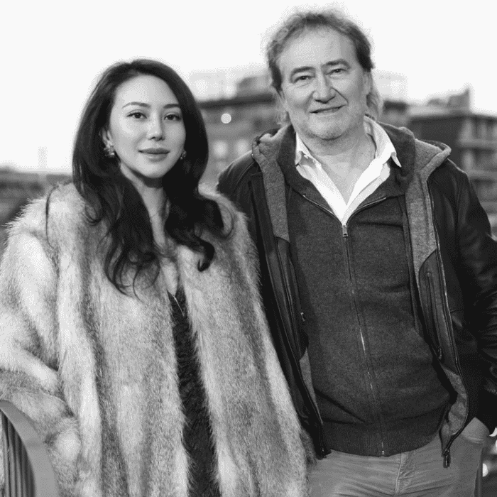 Elizabeth Liau, oprichtster van Maison de l'Asie, en parfumeur Antoine Lie, die de parfums van de collecties Mongolia en Japan heeft gecreëerd.