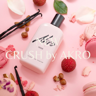NEW | CRUSH by AKRO FRAGRANCES

For CRUSH, master perfumer @oliviercresp drew is inspiration from an iconic delicacy: the rose macaron from Ladurée.

This refined sweetness gave rise to a fragrance where floral delicacy meets sweet smoothness, creating a trail that is both fragile and captivating.

Created in collaboration with Ladurée's chef, CRUSH by AKRO FRAGRANCES embodies the subtle encounter between haute perfumery and the art of pastry making.

Both floral and gourmand, CRUSH captures the grace of refined pleasure and the intoxication of a desire that one never wants to satisfy.

Main Notes: Almond, Lychee, Rose, Praline, Vanilla

CRUSH is now available on SCENTISSIME | Free delivery to all EU countries.

#SCENTISSIME #akrofragrances #oliviercresp
#parfum #macaronlover #macaron #perfume
#perfumeshop #perfumeaddict #fragrance
#fragrancelover #fragrancecollection
#fragranceaddict #fragranceshop #newperfume
#nouveautéparfum #gourmandscent
#parfumgourmand #gourmandfragrance #scent
#onlinestore #nicheperfumery #parfumdujour #onlineperfumeshop #onlineperfumestore